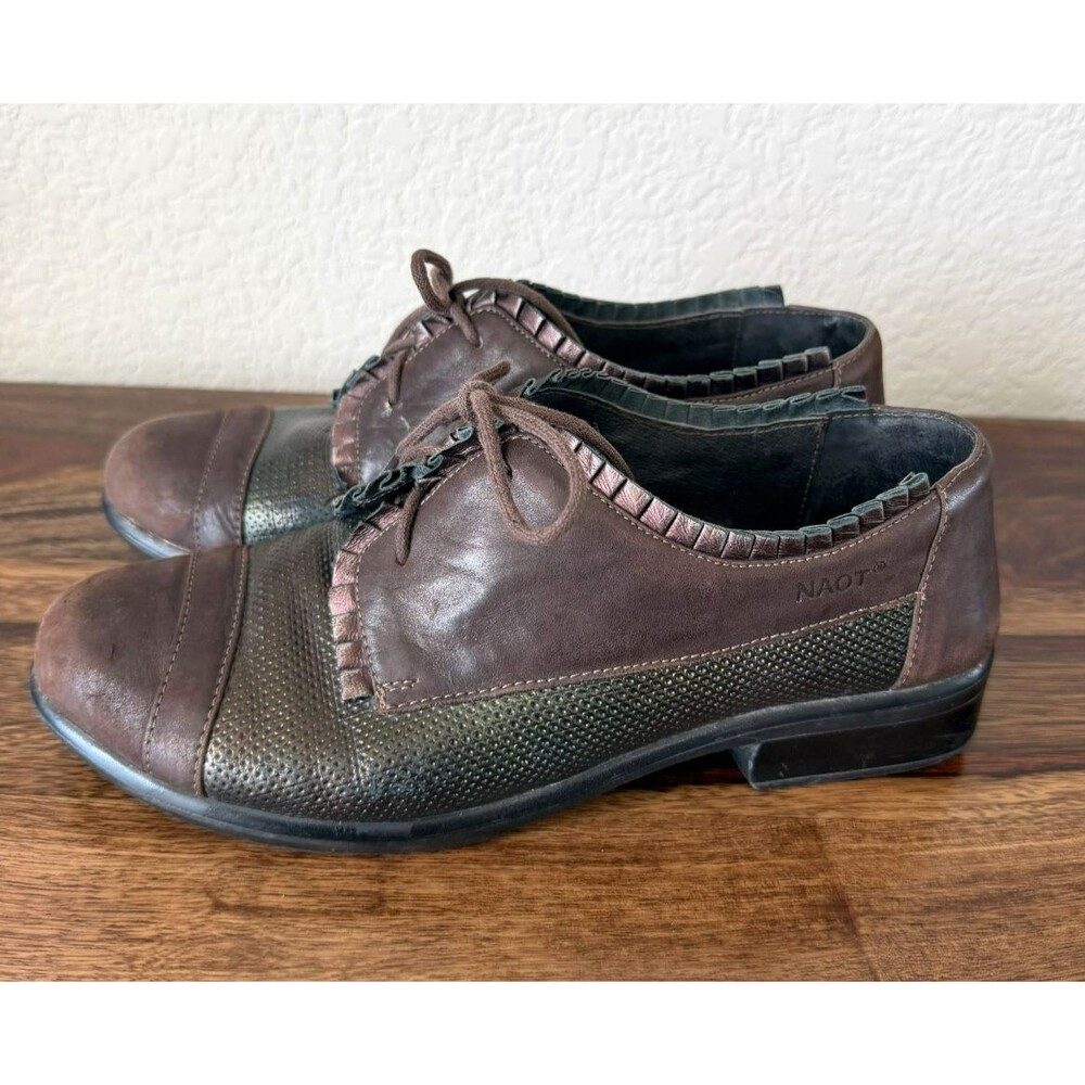 Naot Oxfords Women's Size 39/8 Shimmer Leather Lace Up Comfy Shoes